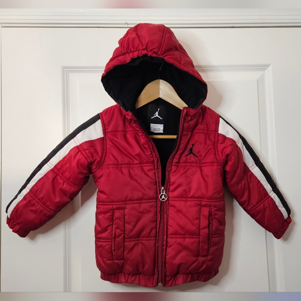 Vintage Air Jordan Kids Red Puffer Jacket
